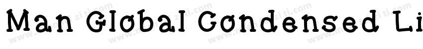 Man Global Condensed Light字体转换